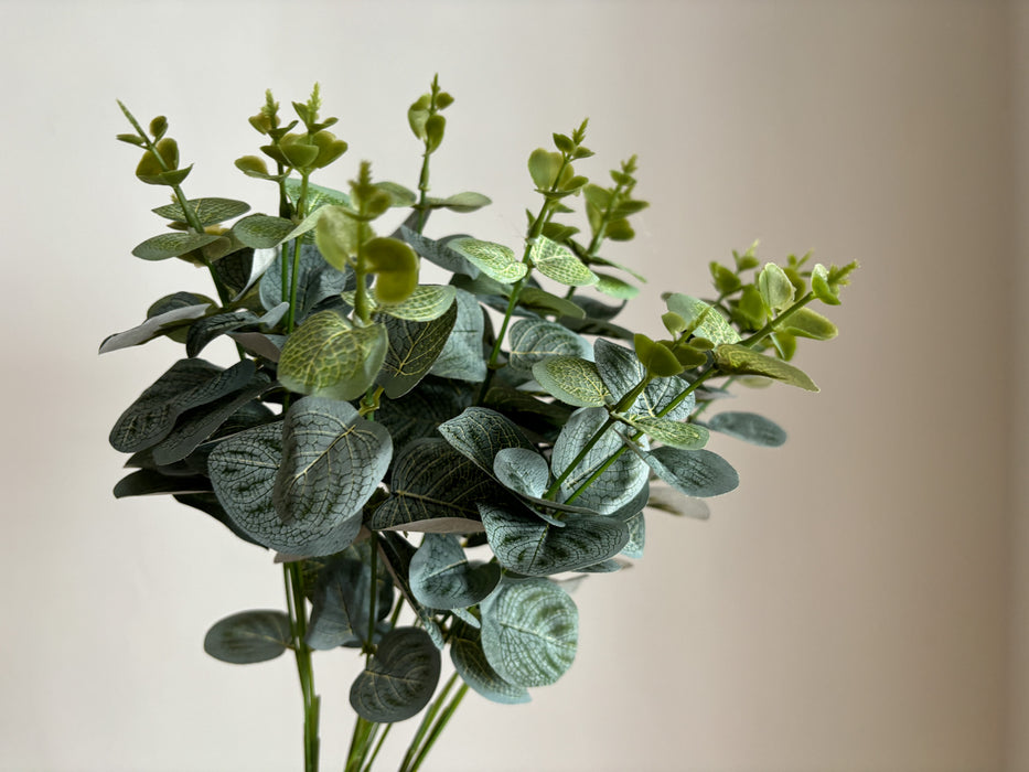 Faux Foliage - Eucalyptus Bunch, Large, Frosty Green