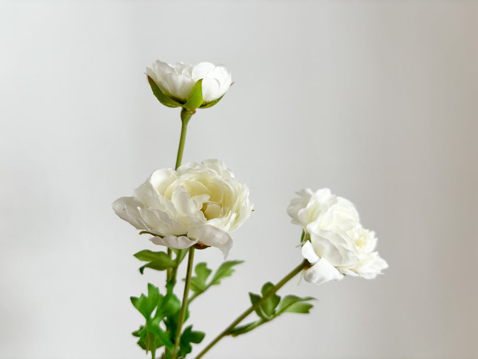 Faux Mini Ranunculus Spray