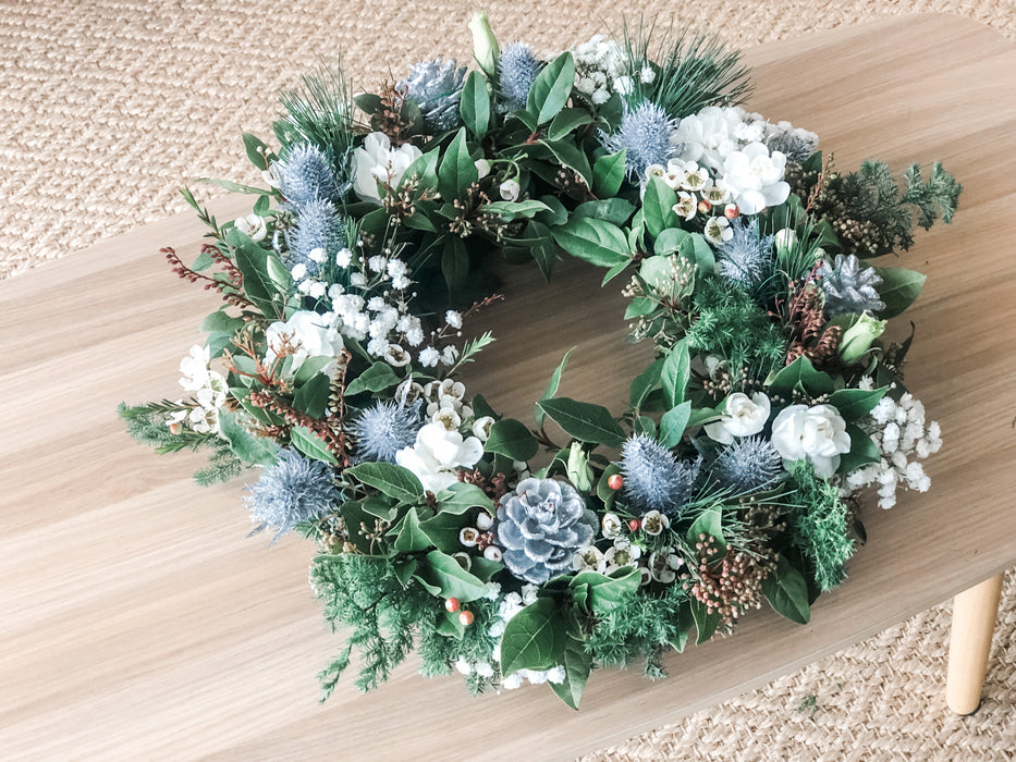 [Fresh Arrangement] Silver Lining Wreath