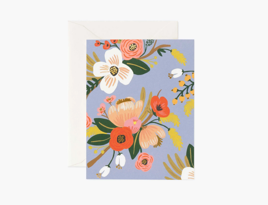 [Mother's Day Card] Lively Floral Periwinkle